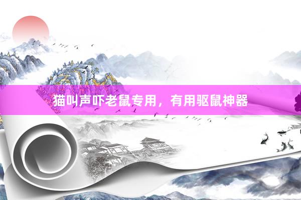 猫叫声吓老鼠专用，有用驱鼠神器